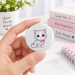 Pin Button Kucing Lucu Cute Kitten – 5 Desain & 5 Pilihan Ukuran Pin Button Kucing Lucu Cute Kitten – 5 Desain & 5 Pilihan Ukuran